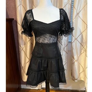 Bloomingdale’s Lucy Paris Puff Sleeve Sweetheart Minidress